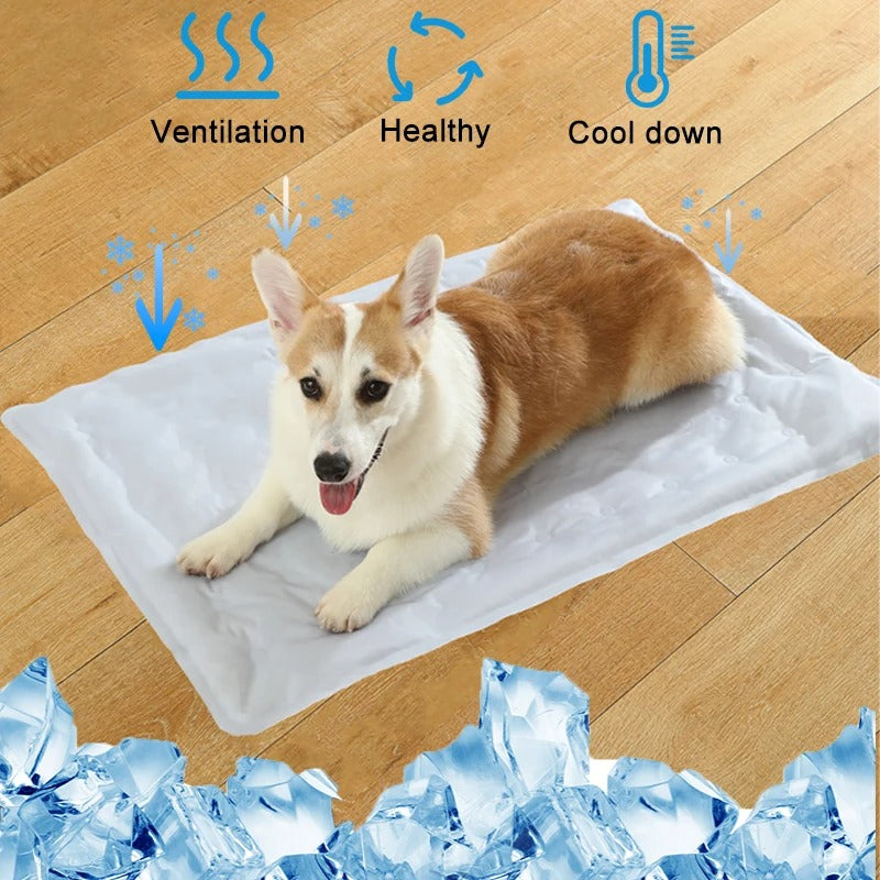 Pet Comfort Cooling Mat With Self-Cooling Gel For Portable Summer Relief