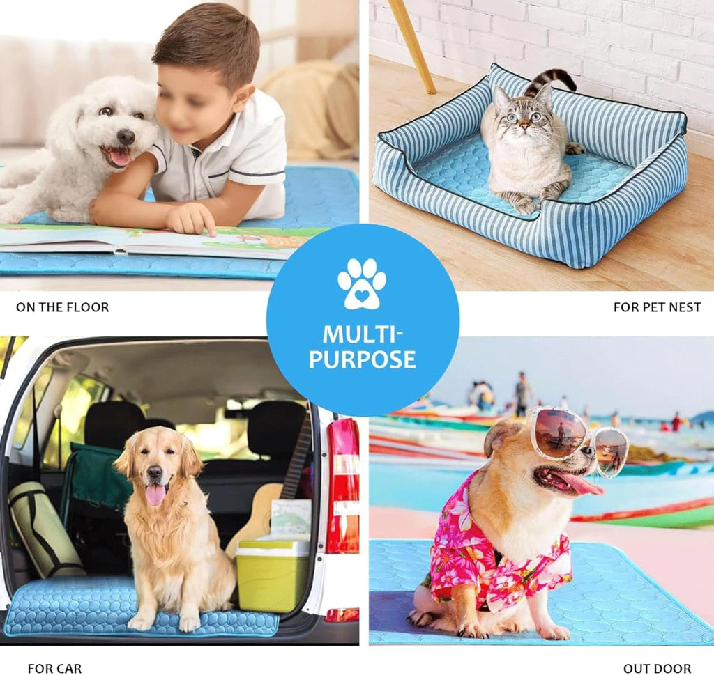 Pet Comfort Extra-Large Cooling Mat For Dogs With Breathable Surface
