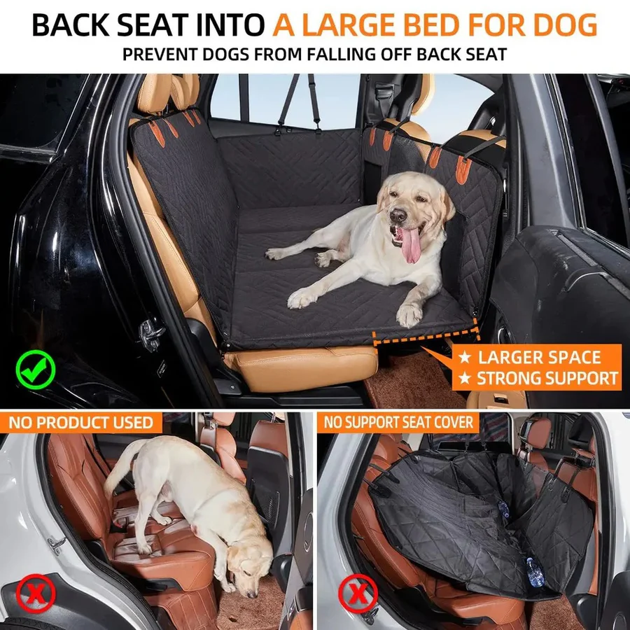 Pet Comfort Car Seat Bridge For Dogs With Adjustable Straps