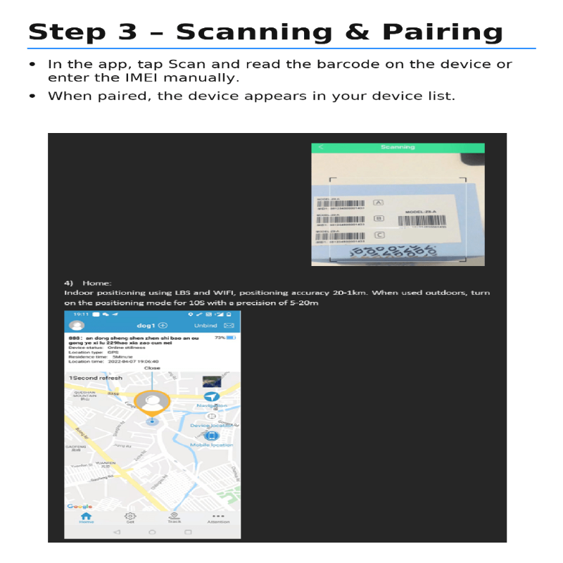 Pet Tracker Series Cat Collar GPS With Real Time Location Updates