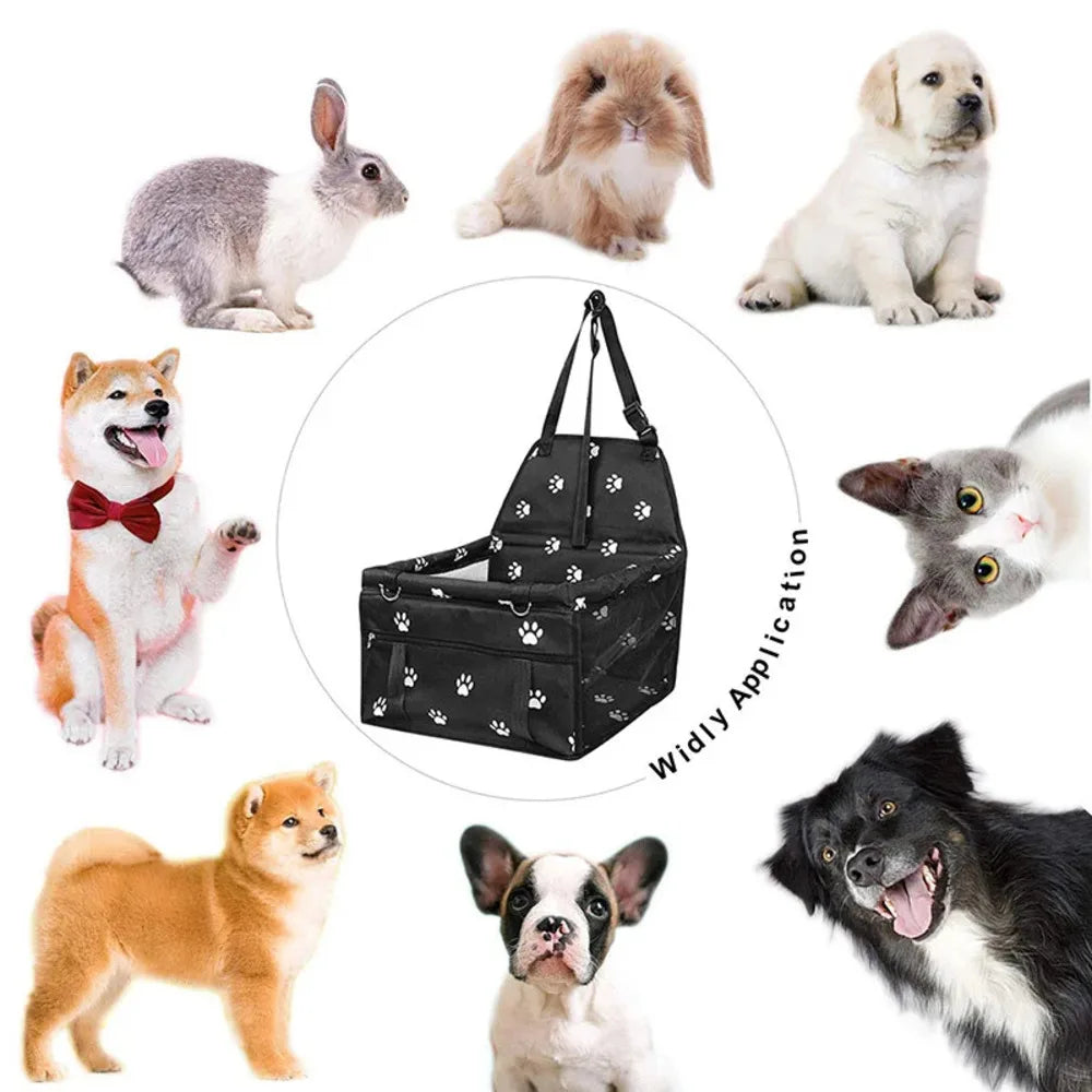 Pet Travel Companion: Waterproof, Collapsible Car Seat Travel Bag For Pets
