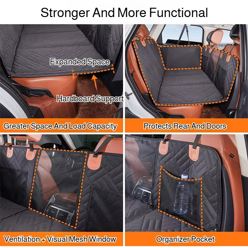 Pet Travel Solutions Waterproof Seat Protector With Backseat Extender