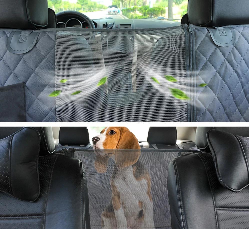 Pet Travel Dog Seat Cover With Clips And Mesh Center Eco Design