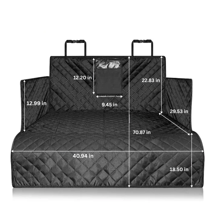 Pet Travel Water Resistant Dog Trunk Seat Cover For SUVs, Easy Install, Vehicle Protection