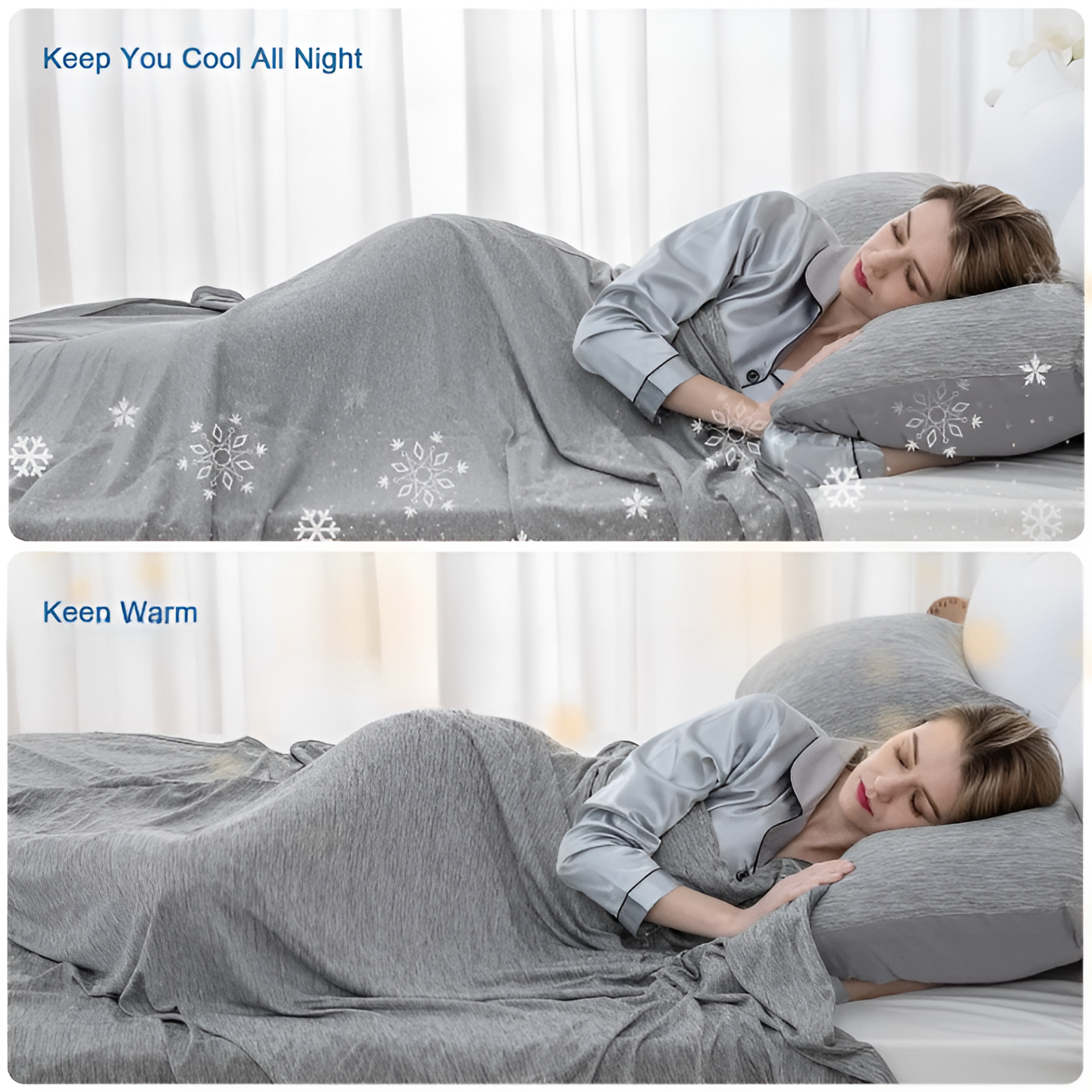 Plumaria Cooling Blanket With Breathable Cotton For Hot Sleepers