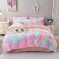 FuzzyHaven Velvet Fleece Plush Duvet Cover All Season Comfort