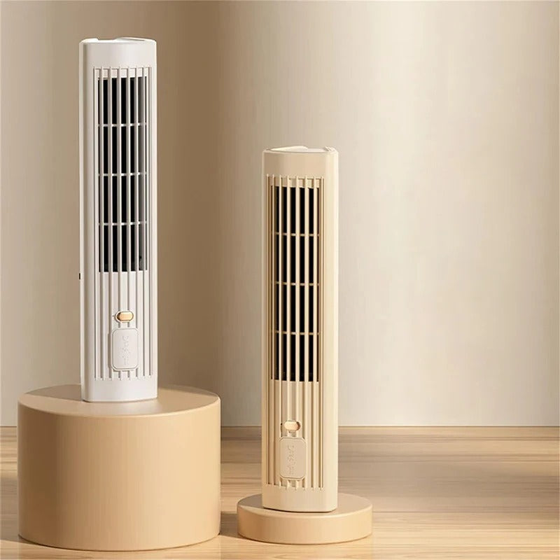 Rechargeable Bladeless Fan For Compact Portable Cooling Needs