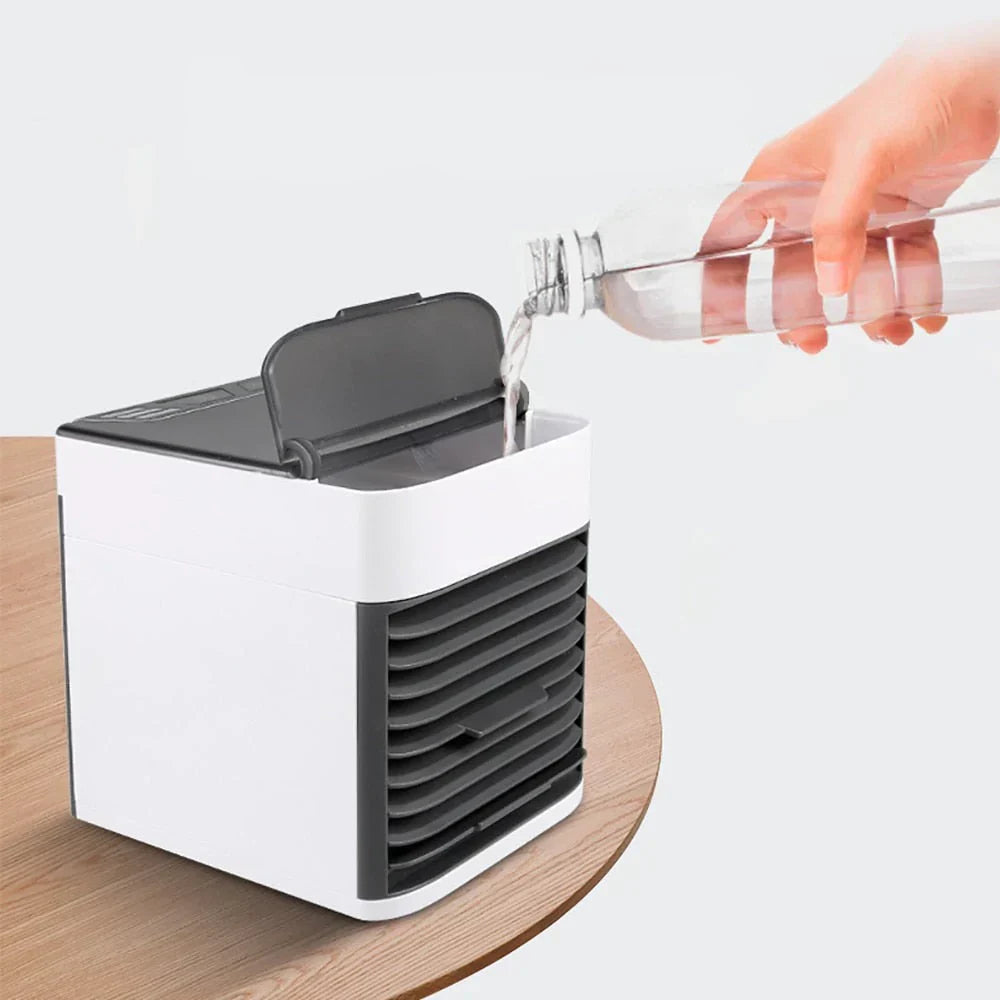 Portable 3-In-1 Evaporative Cooler Fan With LED Light For Fresh Air And Comfort