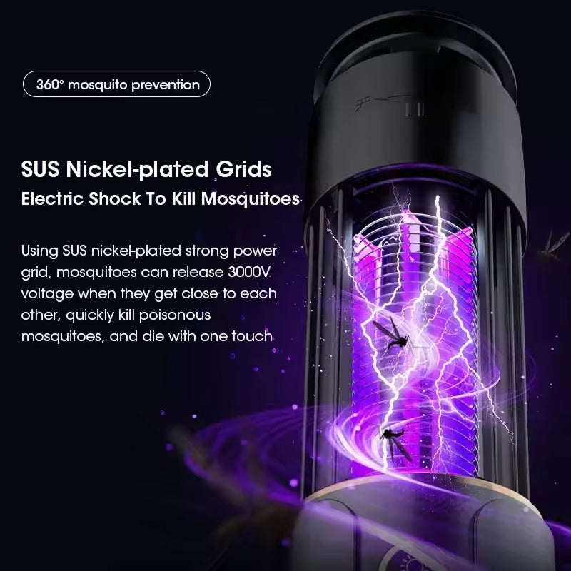 Mobile Bug Zapper For Indoor And Outdoor Mosquito Care USB Rechargeable