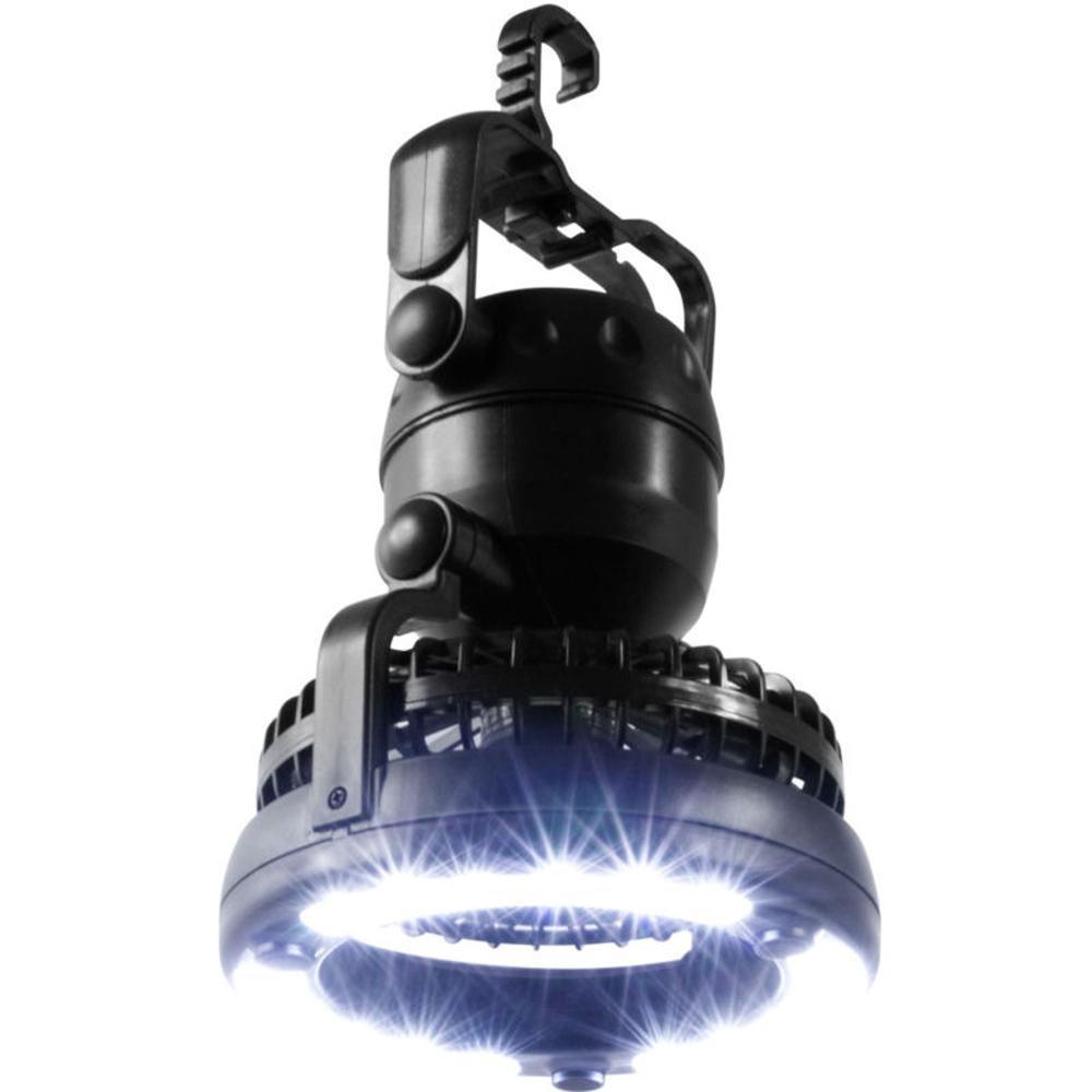 Portable Camping Fan With Rechargeable Battery And LED Light