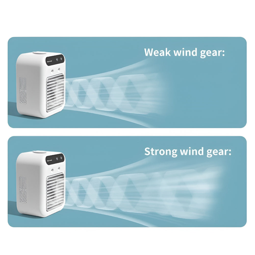 USB Rechargeable Desk Fan With Humidifier For Personal Cooling