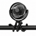 Three Speed Clip-On Battery Powered Portable Fan For Home Travel Office