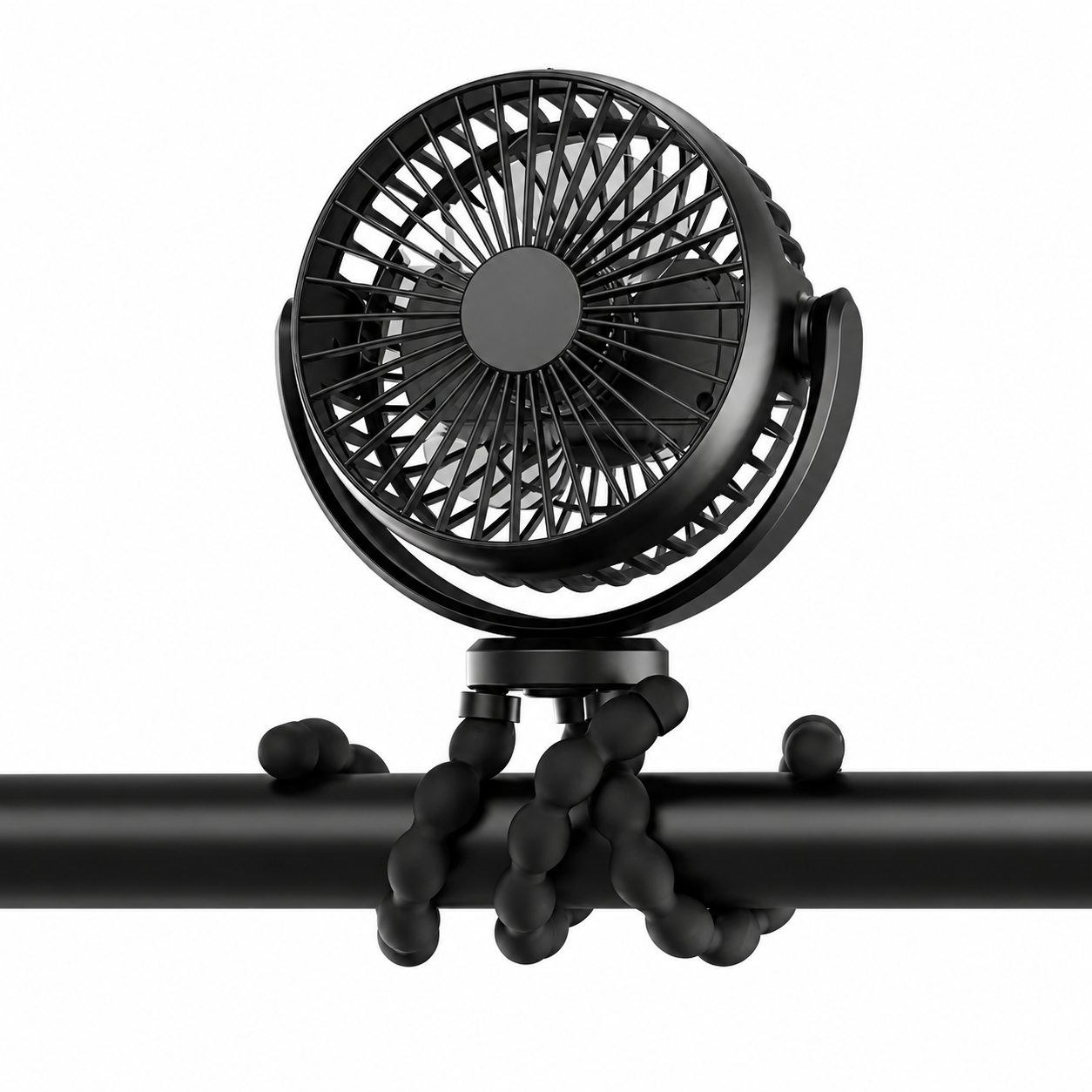 Three Speed Clip-On Battery Powered Portable Fan For Home Travel Office