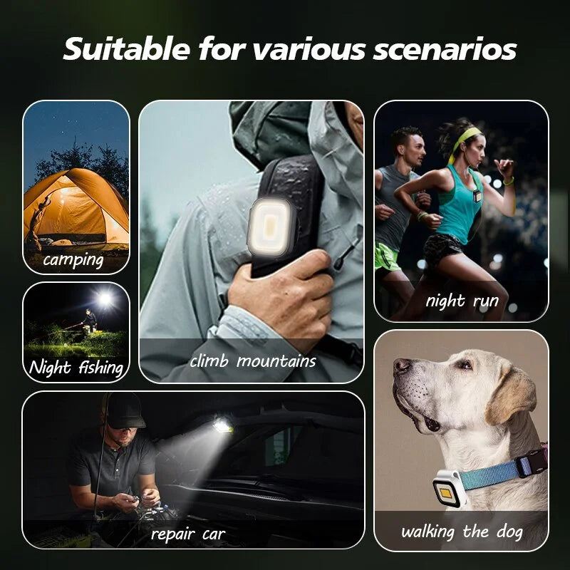 LED Clip-On Camping Lantern Waterproof For Outdoor Adventures