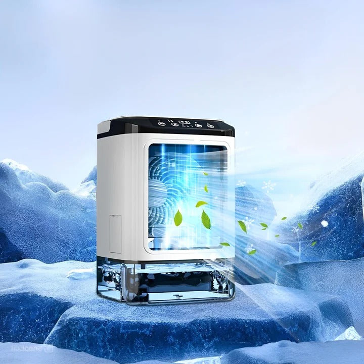 Personal Compact Air Conditioner With An Adjustable Fan