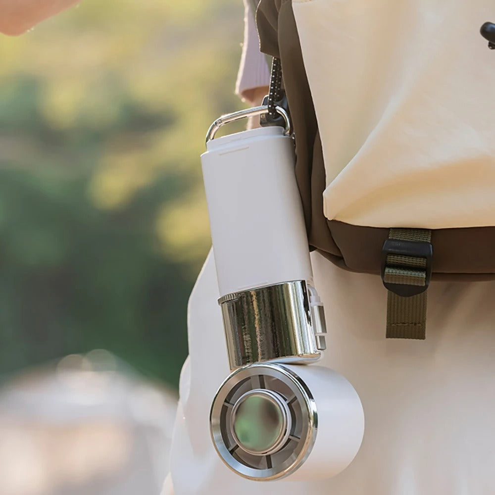 Neck Fan With Power Bank And Adjustable Speed For All Day Comfort