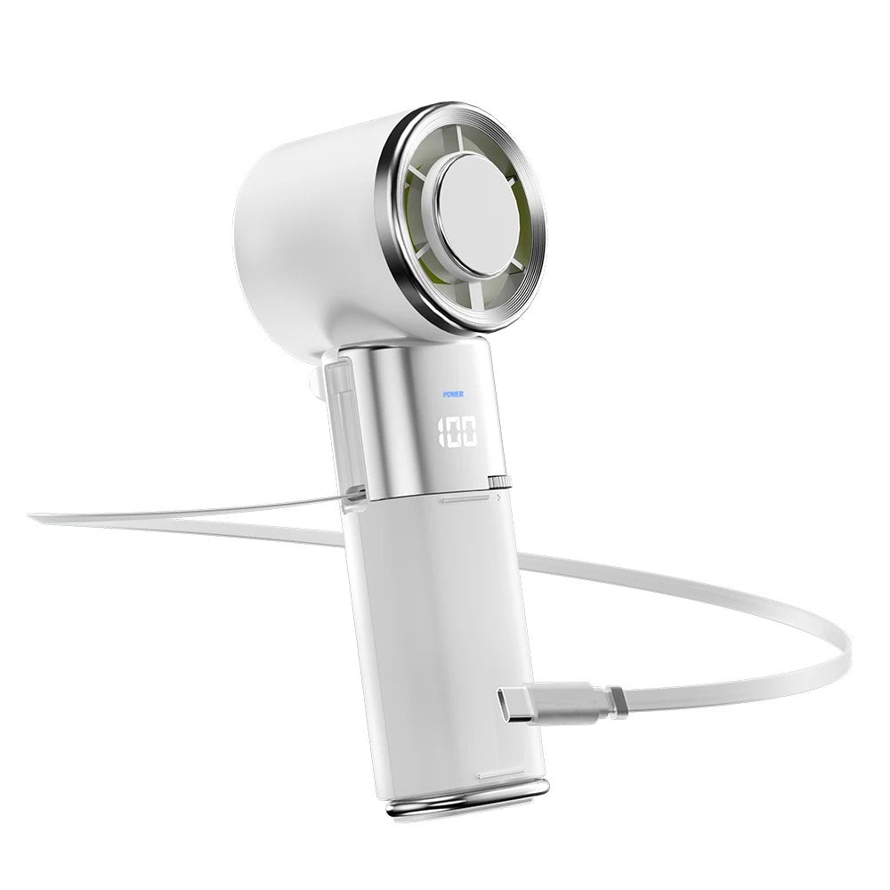 Neck Fan With Power Bank And Adjustable Speed For All Day Comfort