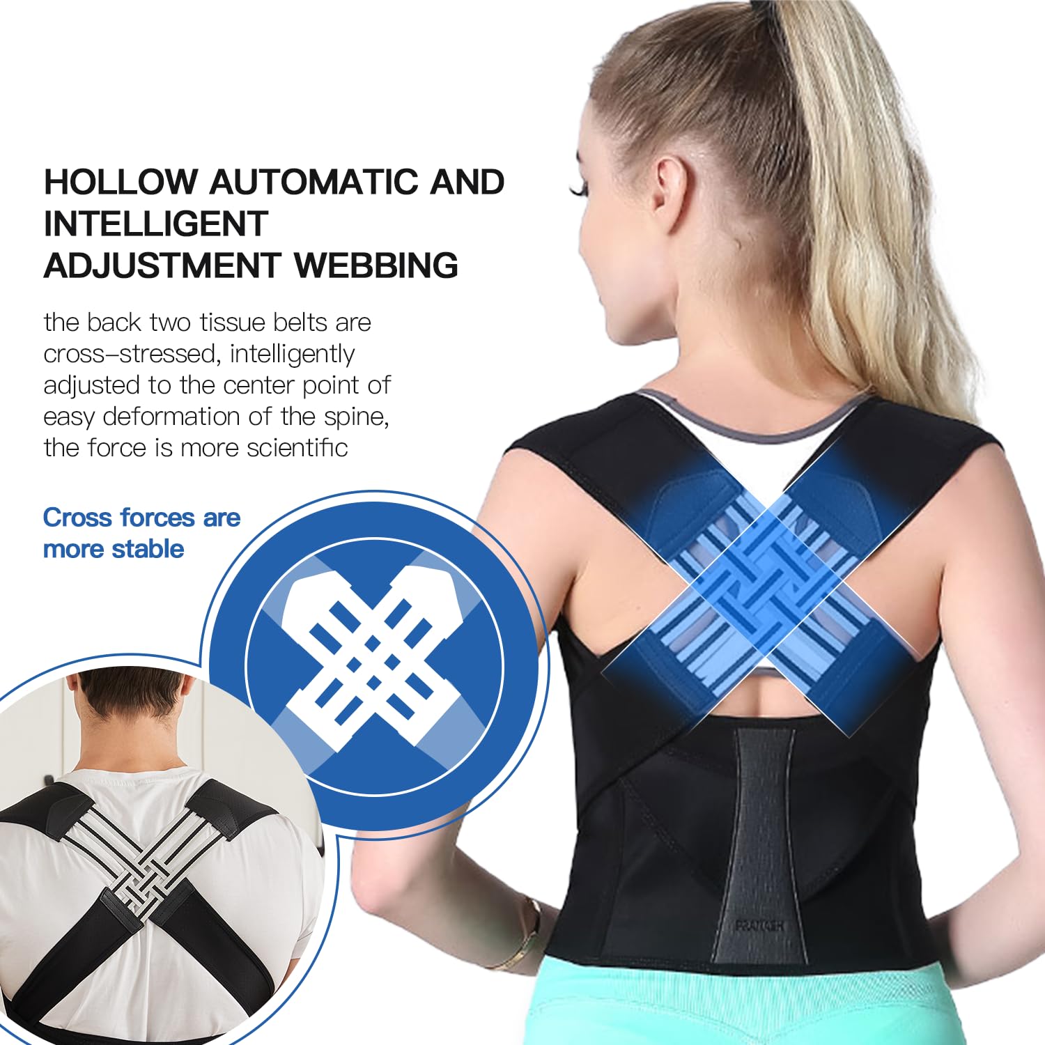 Posture Perfect Breathable Back Support Brace For Everyday Comfort