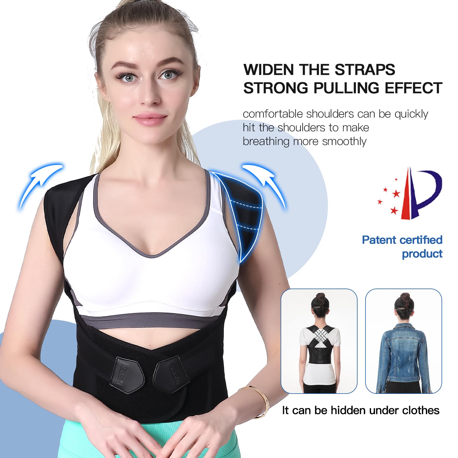 Posture Perfect Breathable Back Support Brace For Everyday Comfort