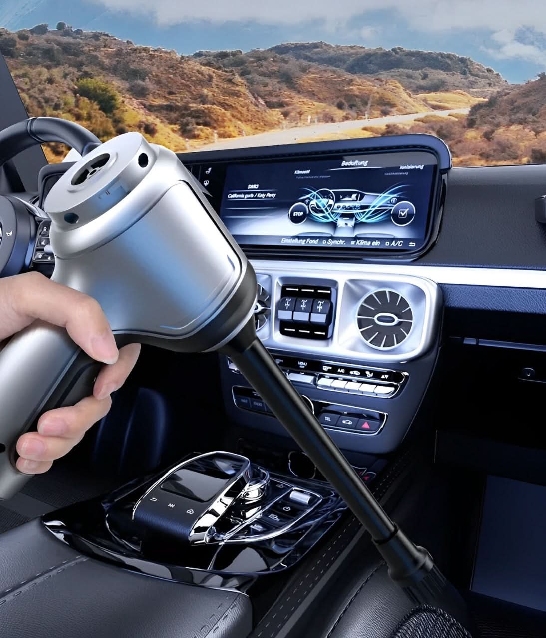 PowerClean Car Vacuum Cordless With 95,000 Pa Suction Power And Lightweight Build