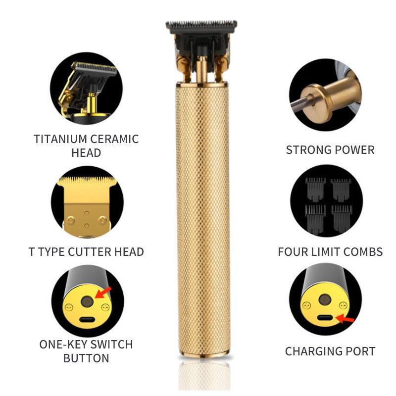 Precision Grooming Cordless Hair Clipper And Trimmer With T-Blade For Clean Cuts