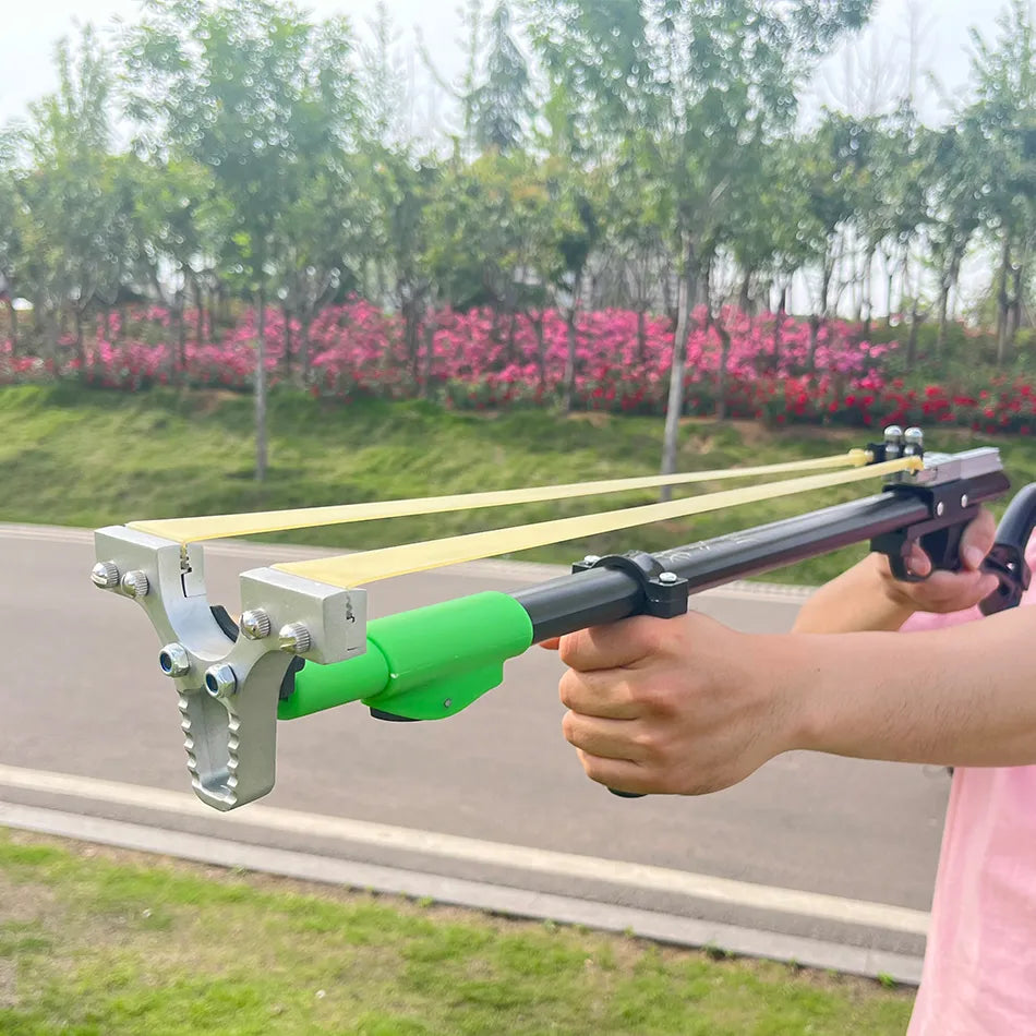 Laser Sight Slingshot With Ergonomic Grip For Precise Target Practice