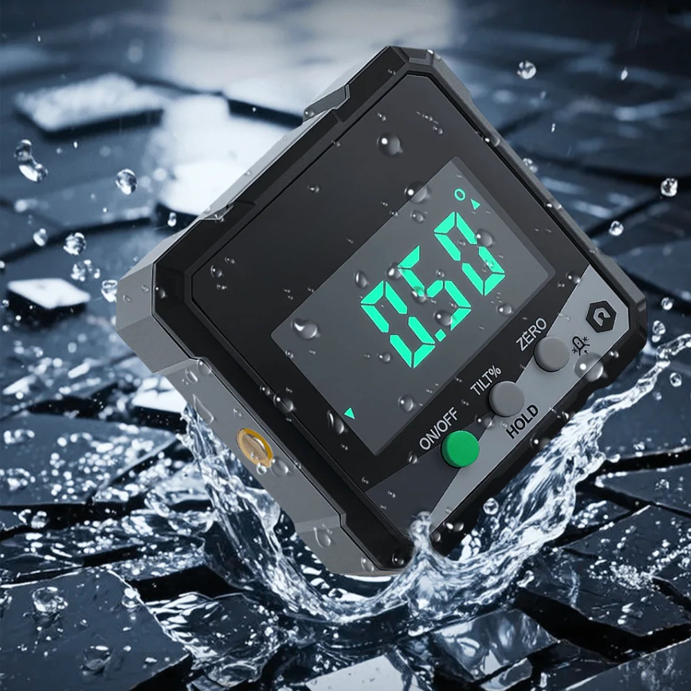 Precision Level Laser Tool With LCD Display And Magnetic Base For Accurate Angles