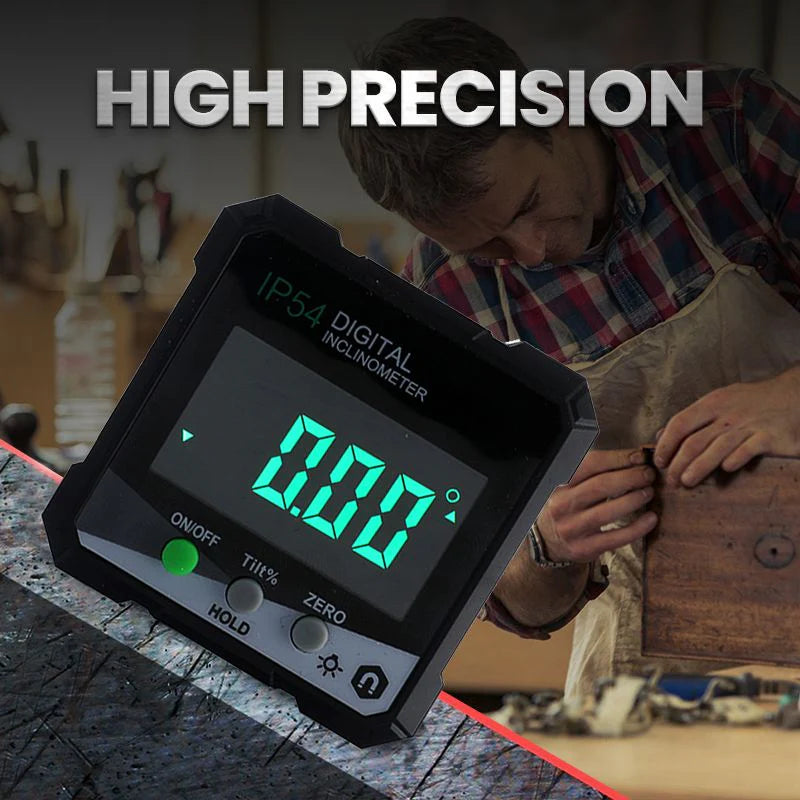 Precision Level Laser Tool With LCD Display And Magnetic Base For Accurate Angles