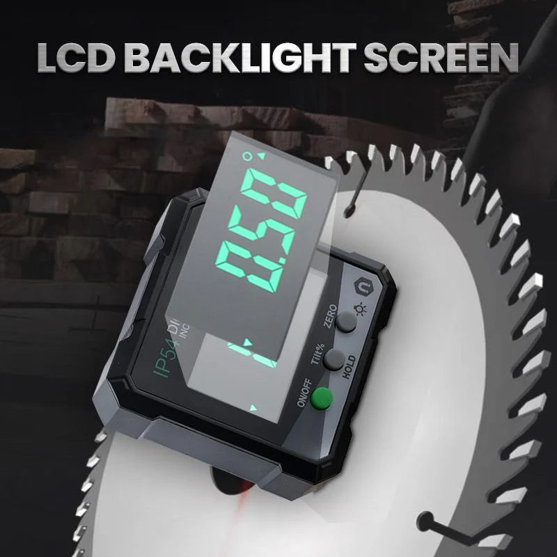 Precision Level Laser Tool With LCD Display And Magnetic Base For Accurate Angles