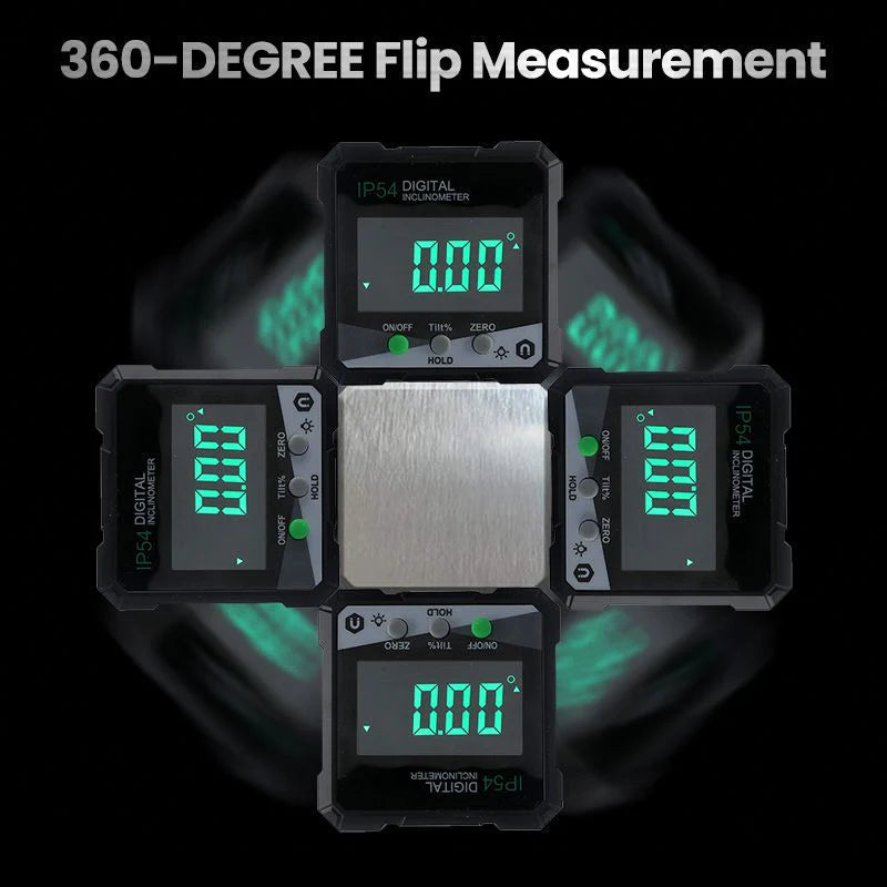 Precision Level Laser Tool With LCD Display And Magnetic Base For Accurate Angles