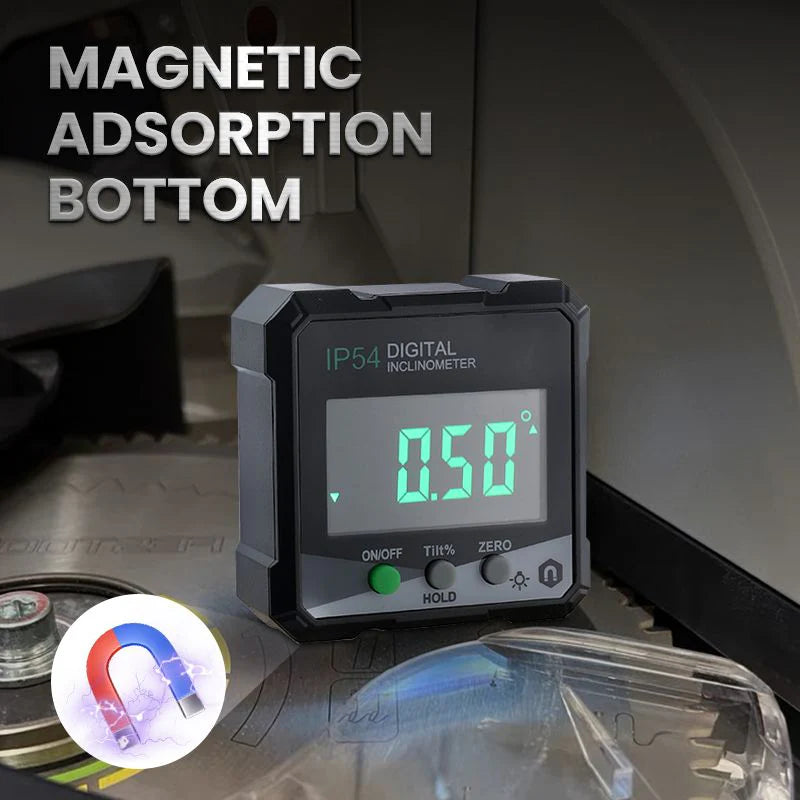 Precision Level Laser Tool With LCD Display And Magnetic Base For Accurate Angles