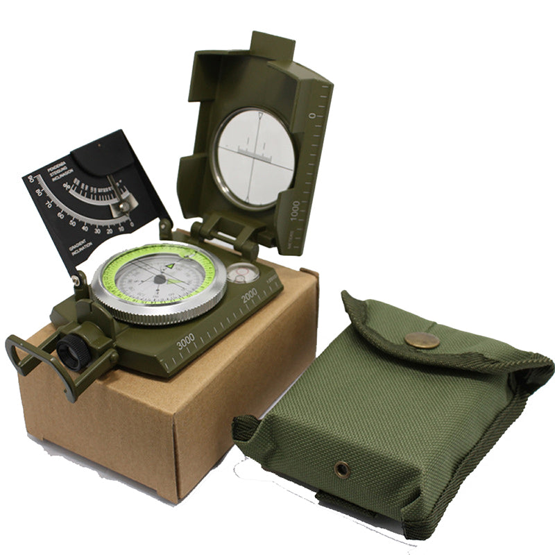 Precision Navigation Compass With Adjustable Sight Lens, Durable And Waterproof