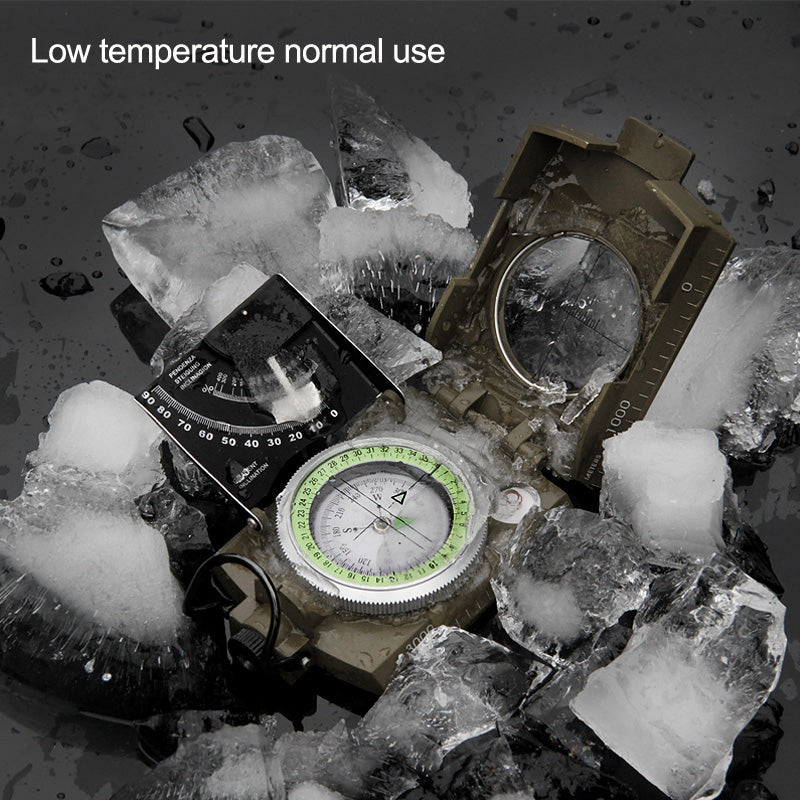 Precision Navigation Compass With Adjustable Sight Lens, Durable And Waterproof