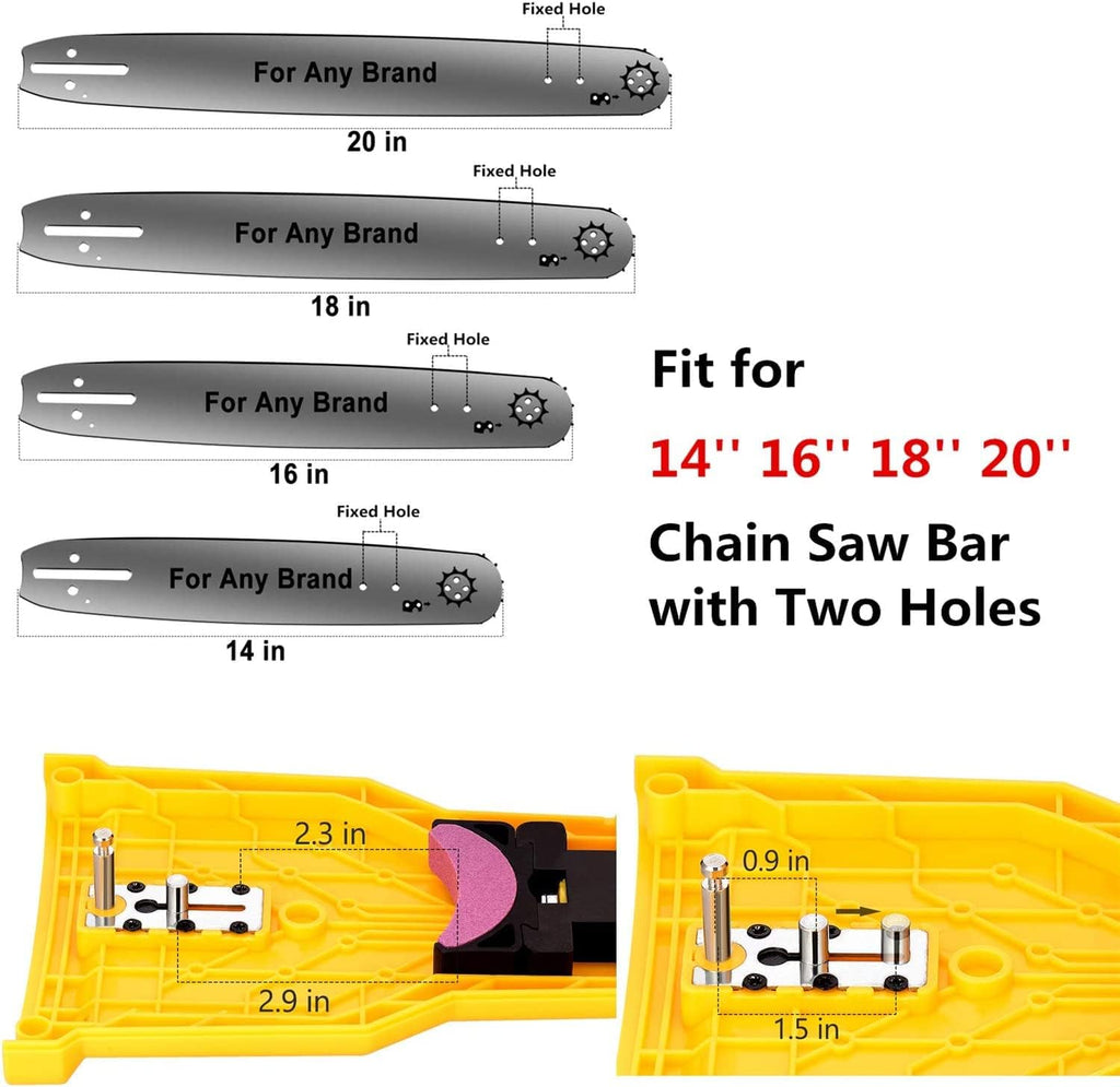 Precision Chainsaw Sharpener With Built-In Angle Guide For Optimal Cutting