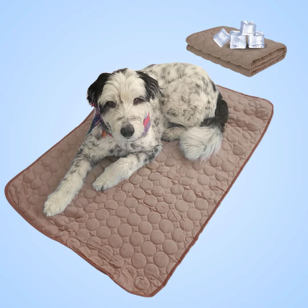 Dog Cooling Mat With Ice Silk, Portable Relief On Hot Days