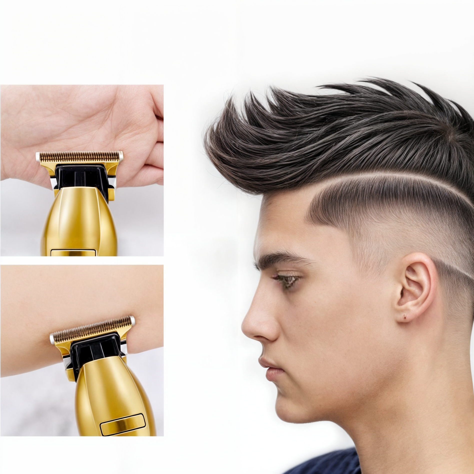 Professional Hair Clipper For Precise Home Grooming With Adjustable Guards