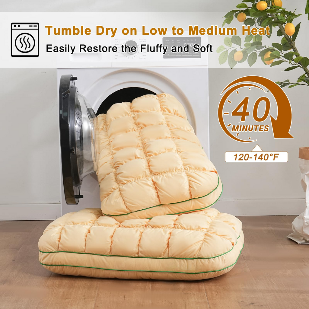 Puff Pillow Ergonomic Neck Support For Comfort And Plush Design