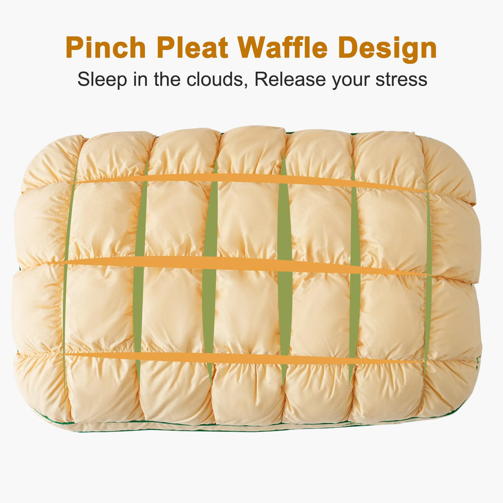 Puff Pillow Ergonomic Neck Support For Comfort And Plush Design