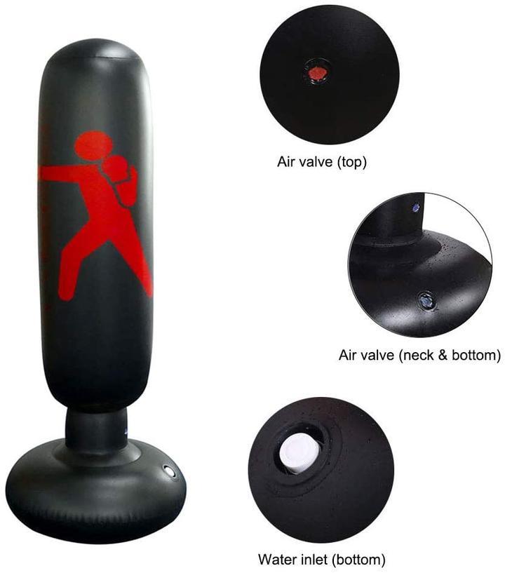 PunchPro Inflatable Boxing Bag With Stable Base For All Ages Fun Fitness