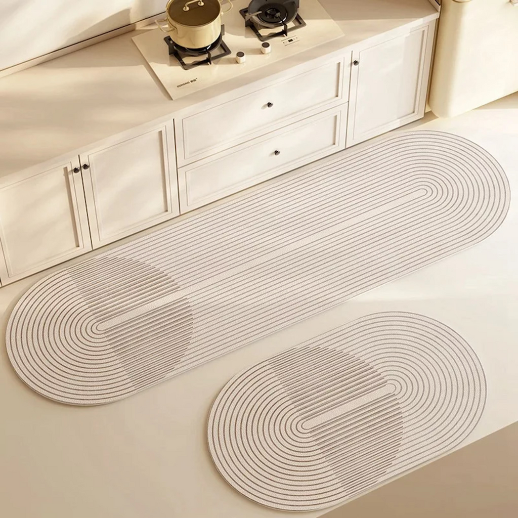 Quick-Dry Kitchen Mat With Absorbent Surface And Cushioned Comfort