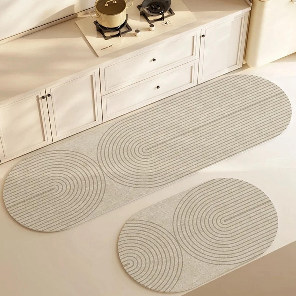 Quick-Dry Kitchen Mat With Absorbent Surface And Cushioned Comfort