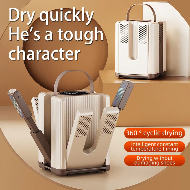 QuickDry Six-Arm Shoe Dryer With Rapid Heating Technology And Foldable Design