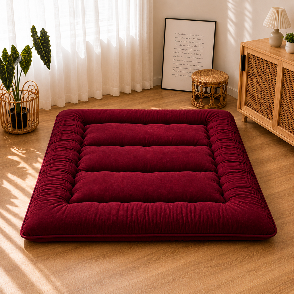Foldable Tatami Floor Mattress, Four Inch Thick Futon For All Ages