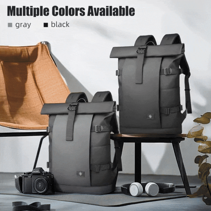 ROLLTRAIL Expandable Rolltop, 17-In Laptop Backpack With Waterproof Design And Anti-Theft