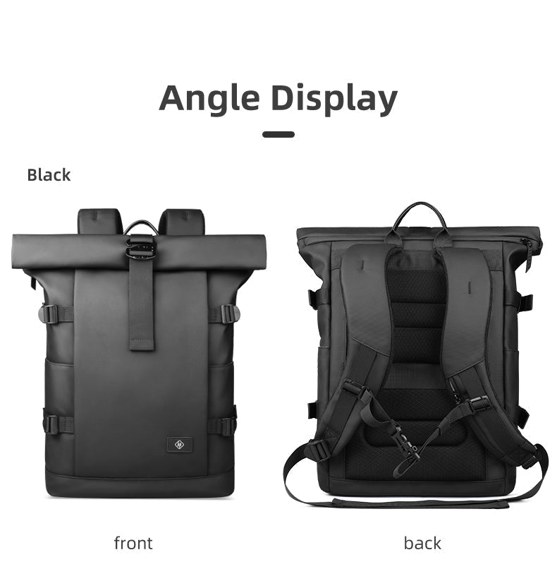 ROLLTRAIL Expandable Rolltop, 17-In Laptop Backpack With Waterproof Design And Anti-Theft