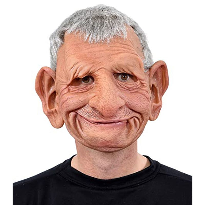 Old Man Mask With Realistic Latex Texture For Immersive Halloween Costumes
