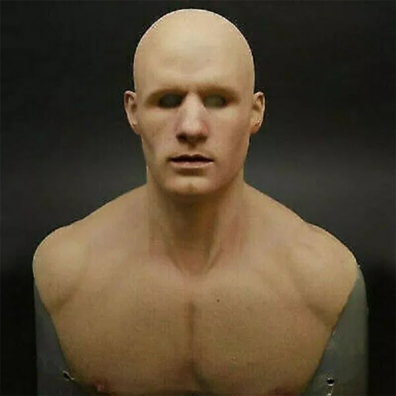 Old Man Mask With Realistic Latex Texture For Immersive Halloween Costumes
