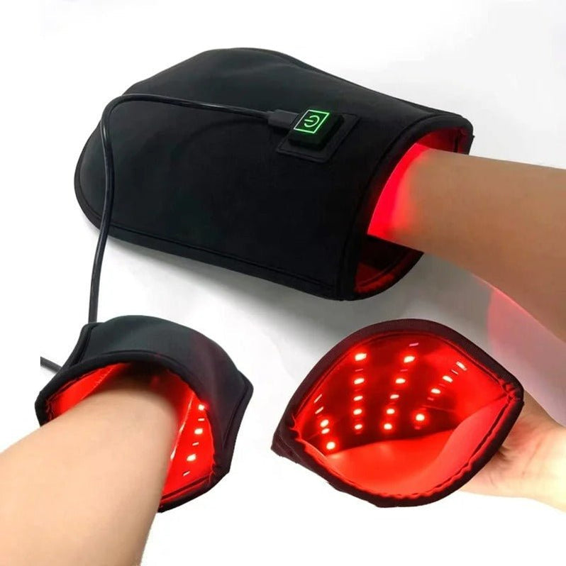 Red Light Glove For Hand Pain Relief With 360 Wraparound Design