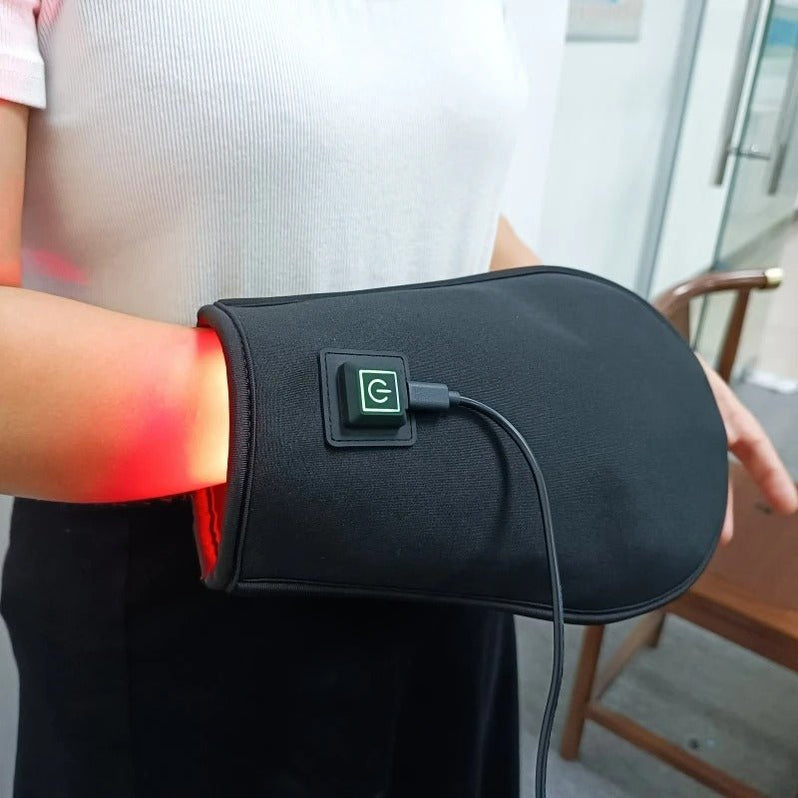 Red Light Glove For Hand Pain Relief With 360 Wraparound Design