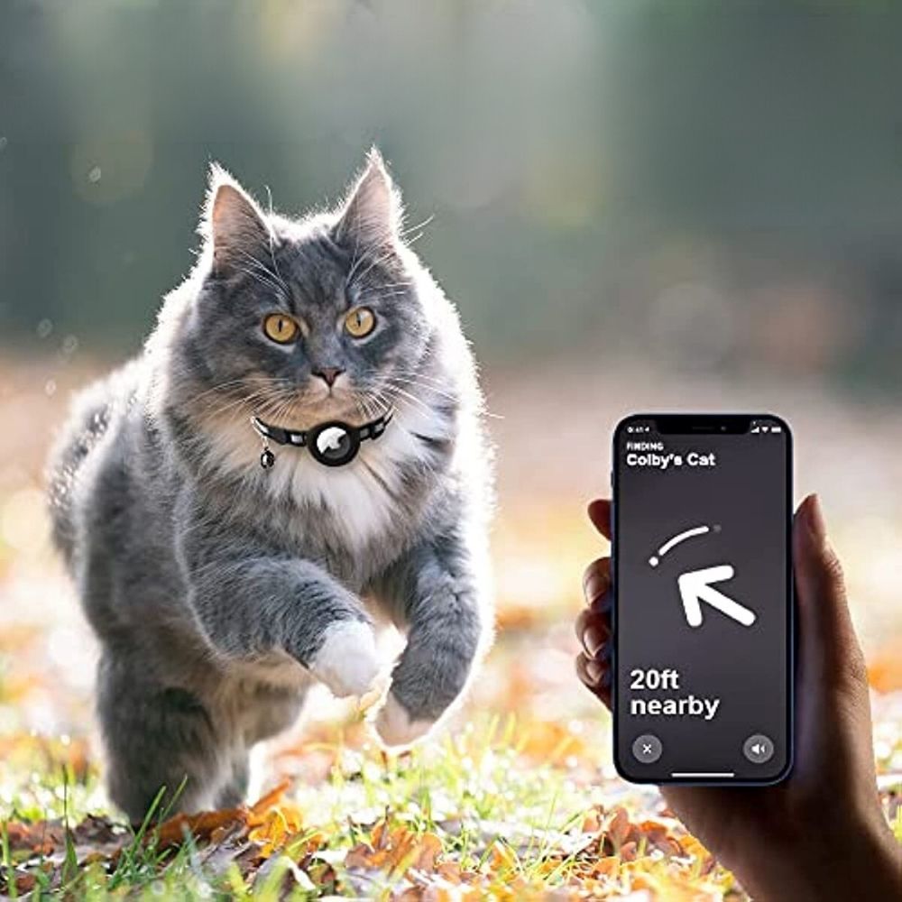 Reflective Cat Collar With GPS Tracker And Quick Release Buckle